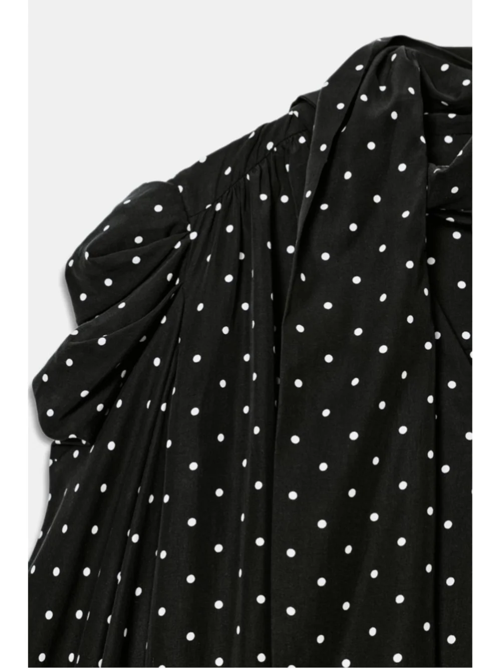 Zara Polka Dot Scarf Dress Size M